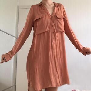 Zara Blouse Mini Dress Size M